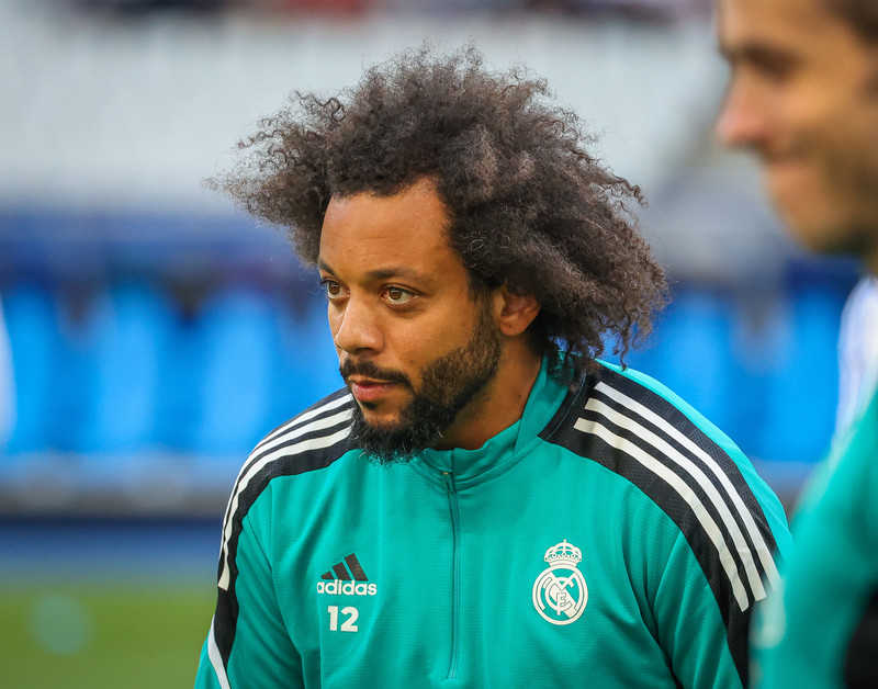 Myndaveisla frá æfingu Real Madrid á Stade de France