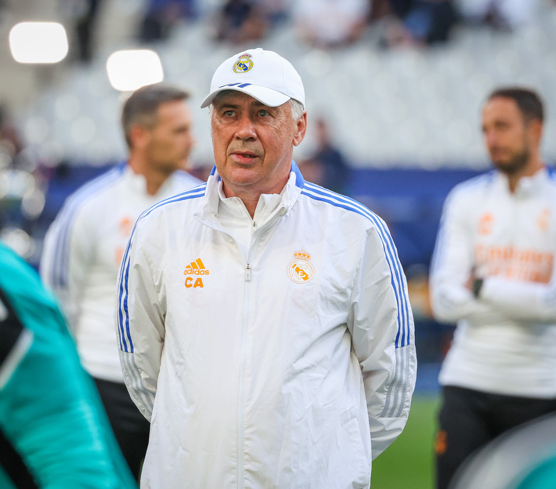Myndaveisla frá æfingu Real Madrid á Stade de France