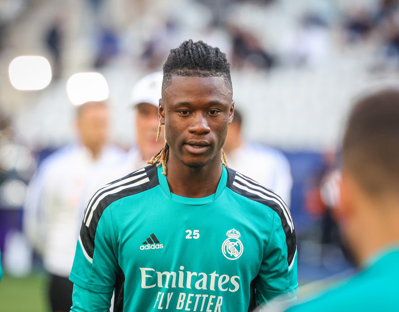 Myndaveisla frá æfingu Real Madrid á Stade de France