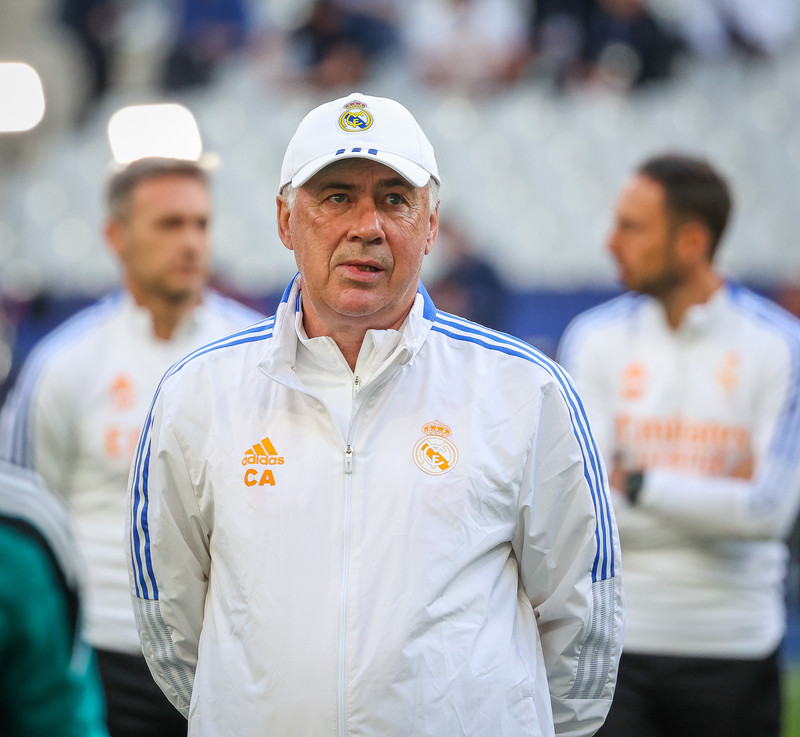 Myndaveisla frá æfingu Real Madrid á Stade de France
