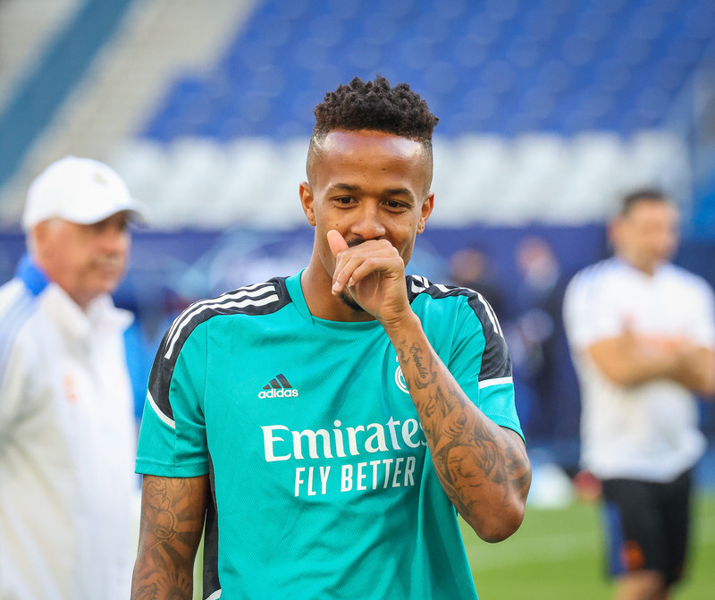 Myndaveisla frá æfingu Real Madrid á Stade de France