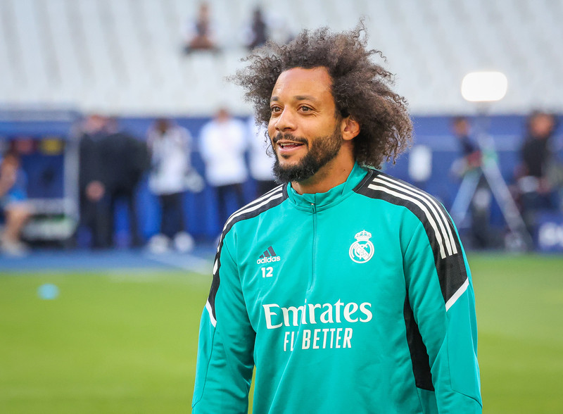 Myndaveisla frá æfingu Real Madrid á Stade de France