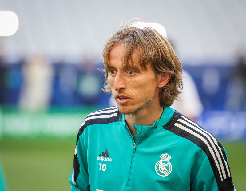 Myndaveisla frá æfingu Real Madrid á Stade de France