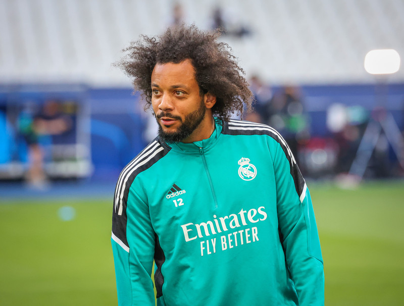 Myndaveisla frá æfingu Real Madrid á Stade de France