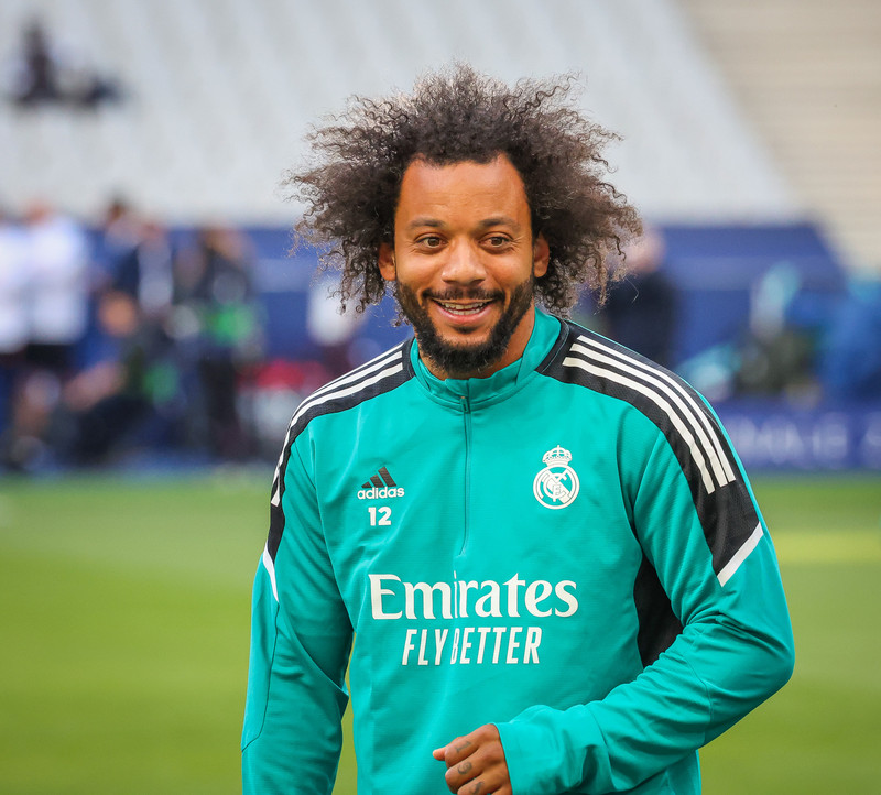 Myndaveisla frá æfingu Real Madrid á Stade de France