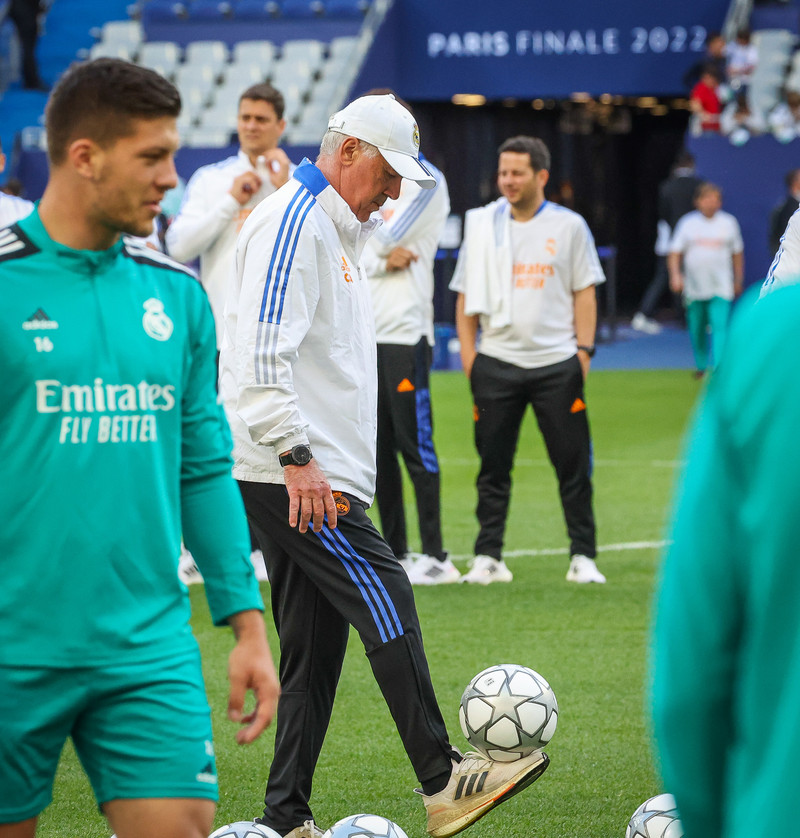 Myndaveisla frá æfingu Real Madrid á Stade de France