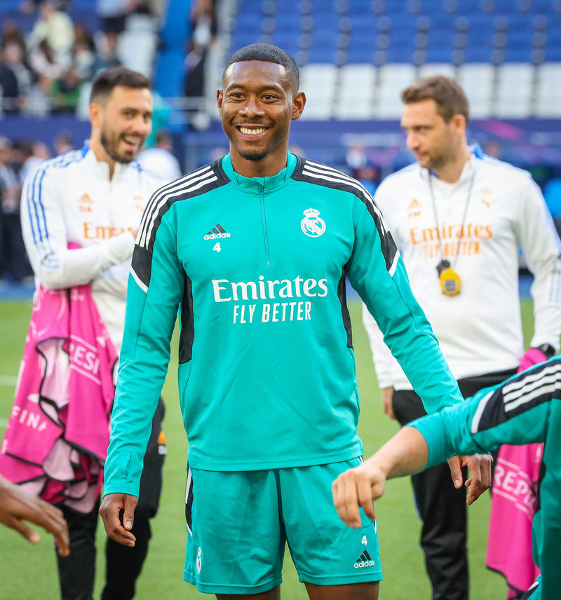 Myndaveisla frá æfingu Real Madrid á Stade de France
