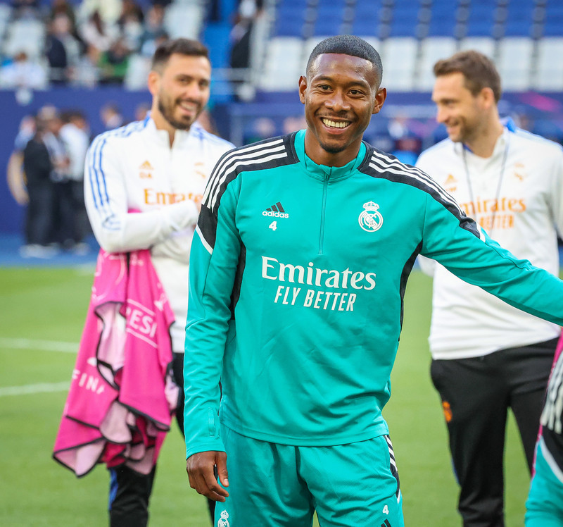 Myndaveisla frá æfingu Real Madrid á Stade de France