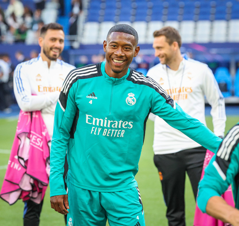 Myndaveisla frá æfingu Real Madrid á Stade de France