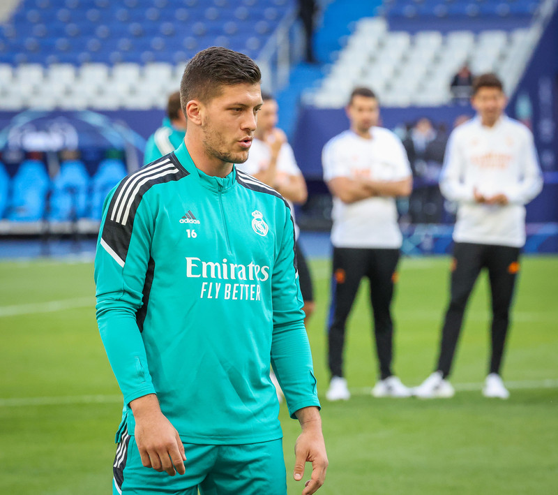 Myndaveisla frá æfingu Real Madrid á Stade de France