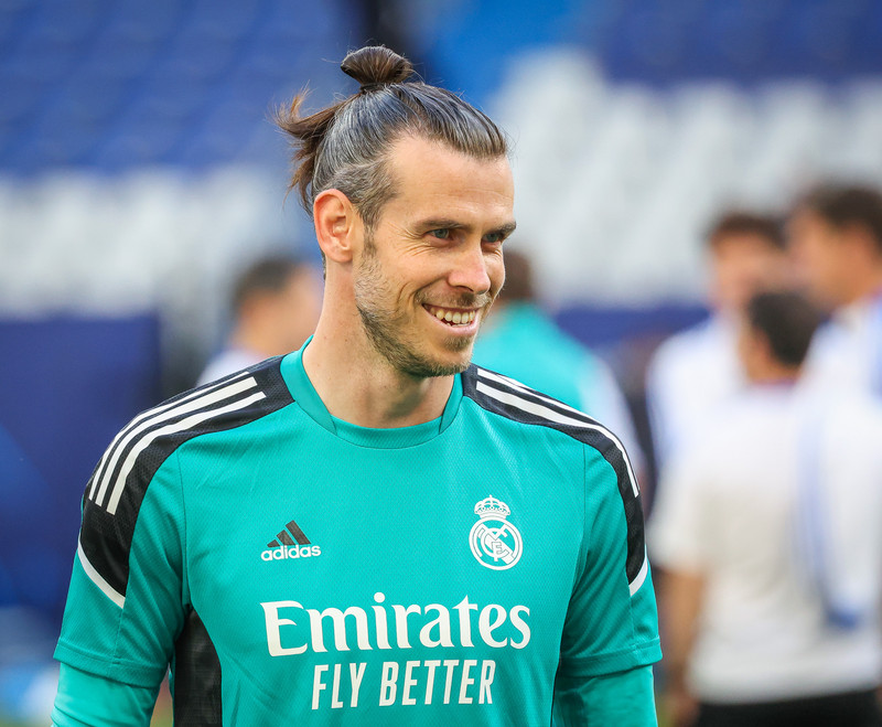 Myndaveisla frá æfingu Real Madrid á Stade de France