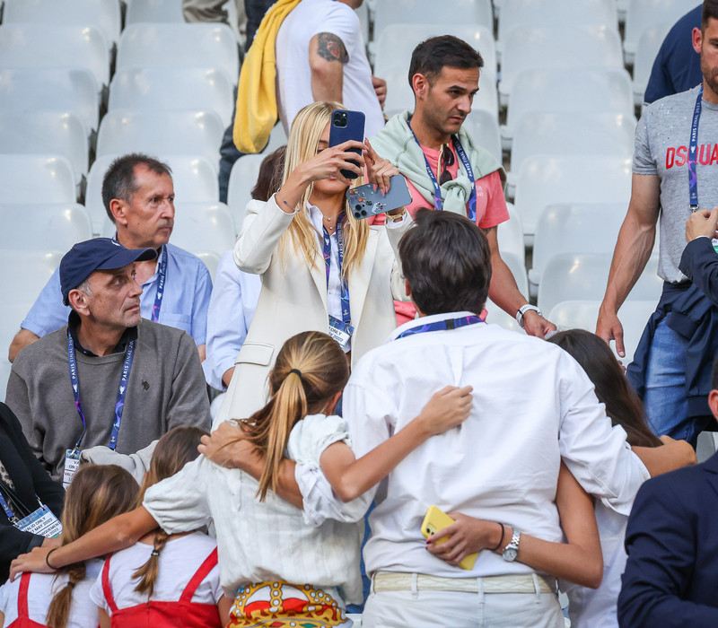 Myndaveisla frá æfingu Real Madrid á Stade de France