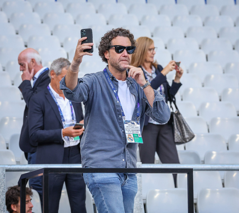 Myndaveisla frá æfingu Real Madrid á Stade de France
