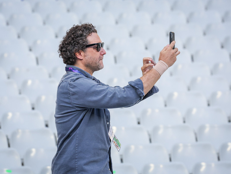 Myndaveisla frá æfingu Real Madrid á Stade de France