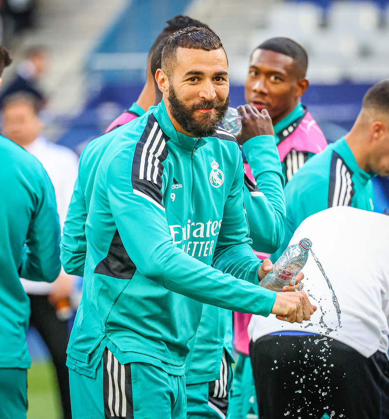 Myndaveisla frá æfingu Real Madrid á Stade de France