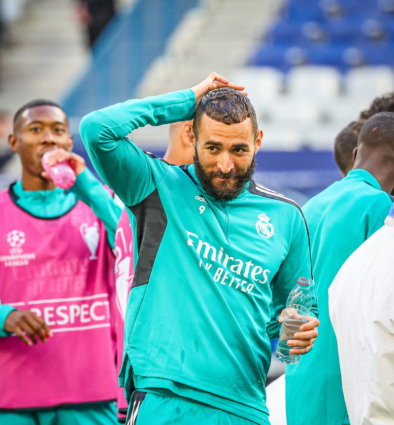 Myndaveisla frá æfingu Real Madrid á Stade de France