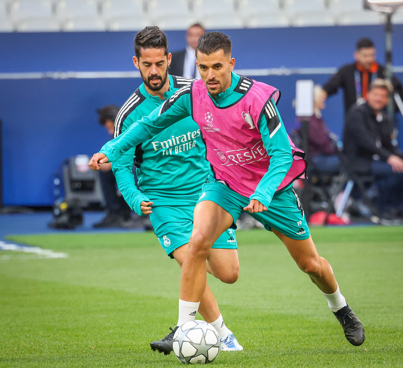 Myndaveisla frá æfingu Real Madrid á Stade de France