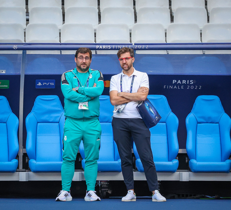 Myndaveisla frá æfingu Real Madrid á Stade de France