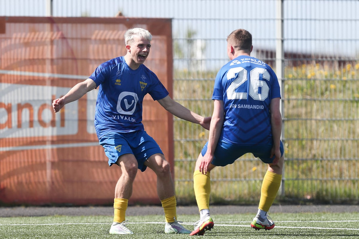 Kjartan Kári Halldórsson skoraði tvö fyrir Gróttu