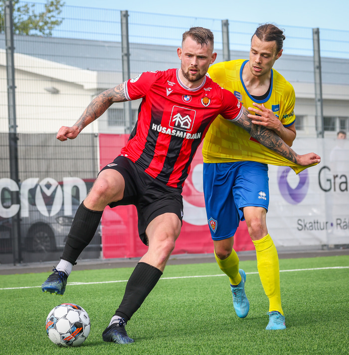 Nikolaj Hansen skoraði jöfnunarmark Víkinga