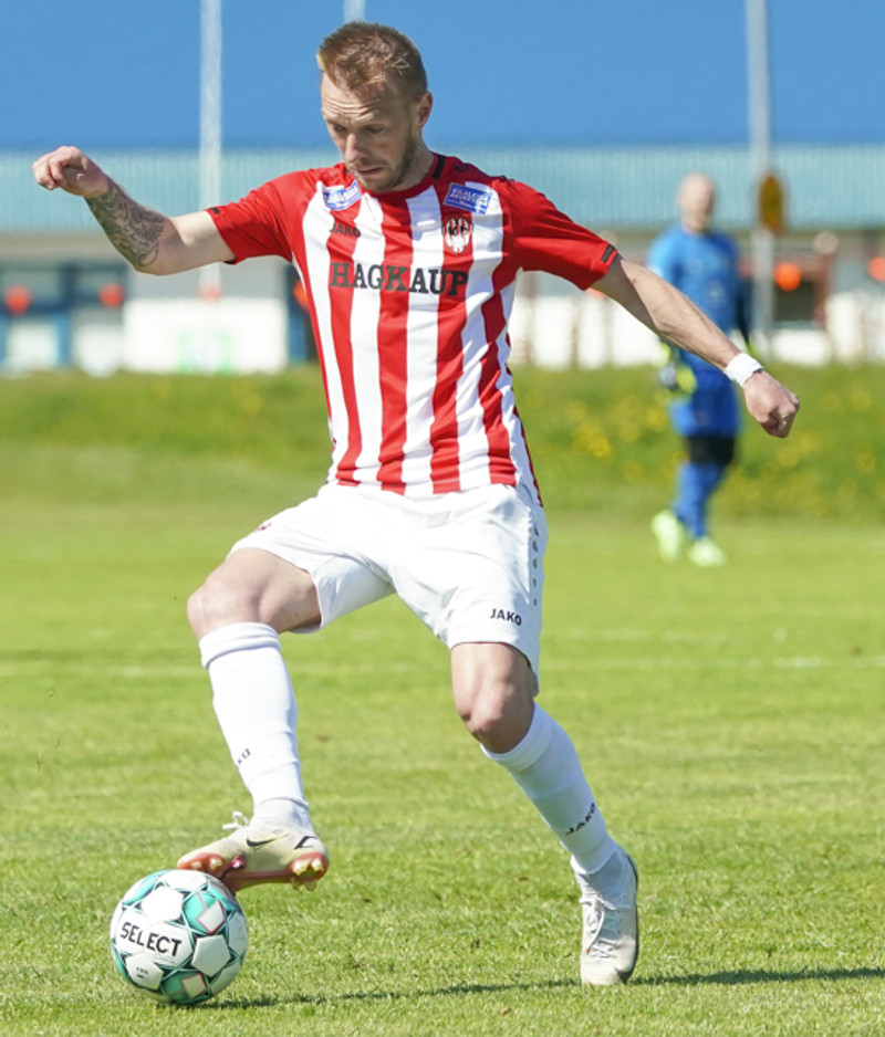 Úkraínumaðurinn Kostiantyn Iaroshenko skoraði fyrir Þrótt.