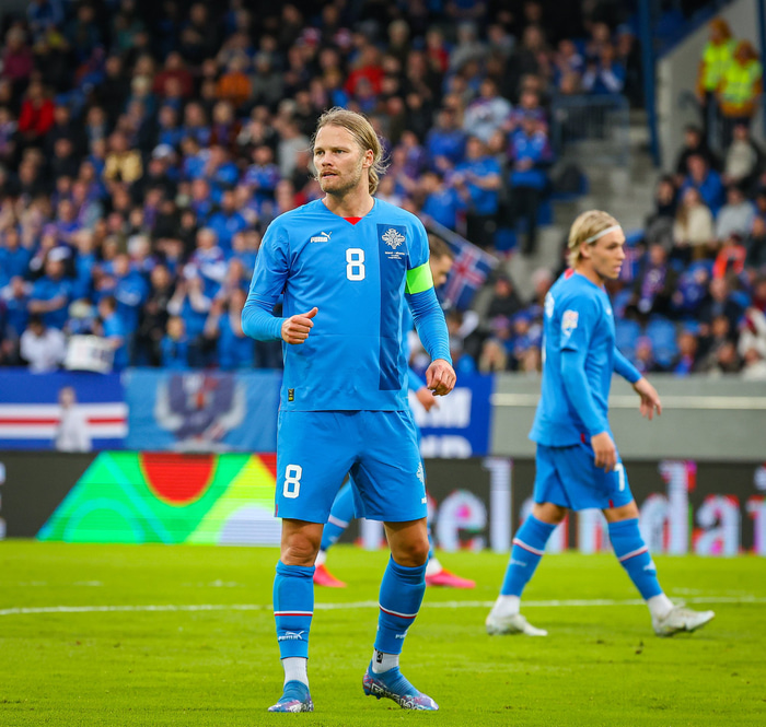 Birkir Bjarnason kveður völlinn.
