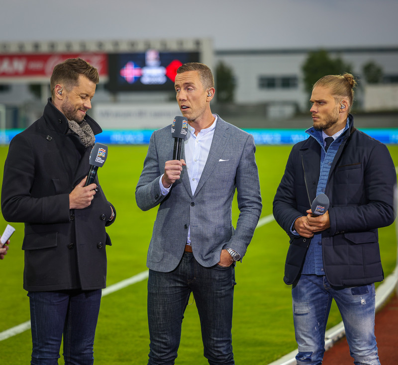 Kári Árnason, Hannes Þór Halldórsson og Rúrik Gíslason