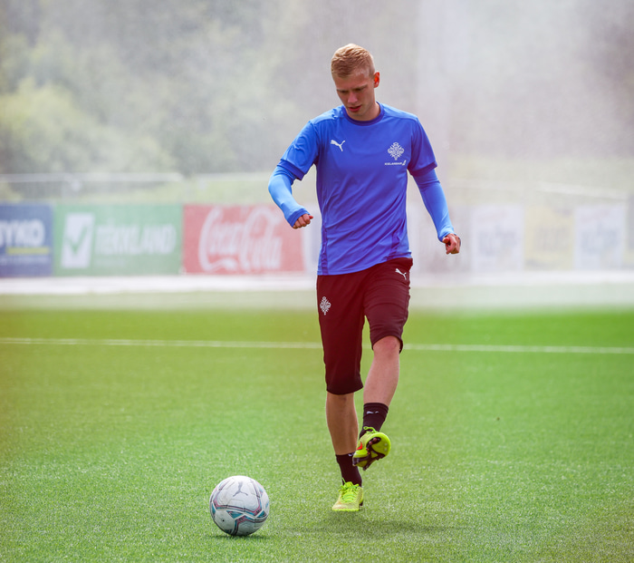 Róbert Orri átti fínan leik fyrir Ísland.