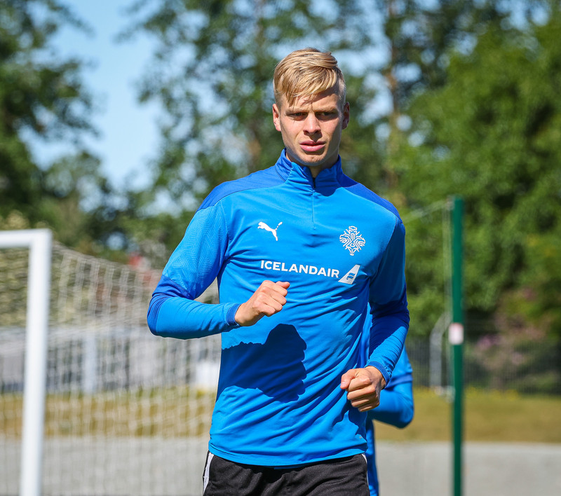 Æfingaleikir: Aron Sig með sigurmarkið gegn Partizan