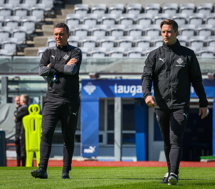 Jóhannes Karl Guðjónsson og Arnar Þór VIðarsson