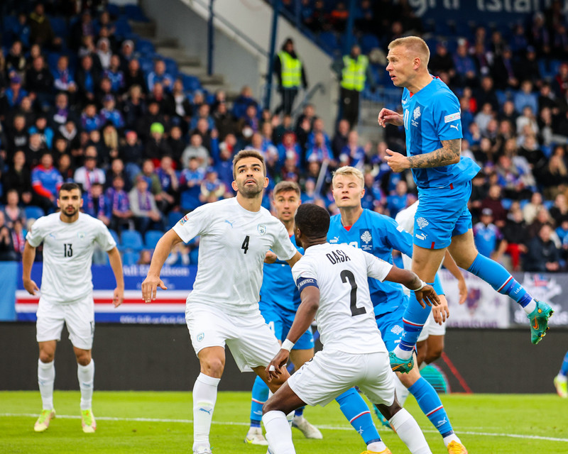 Myndaveisla: Ísland og Ísrael gerðu jafntefli