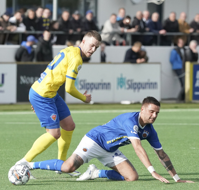 Sveinn Margeir og Gunnar í baráttunni.