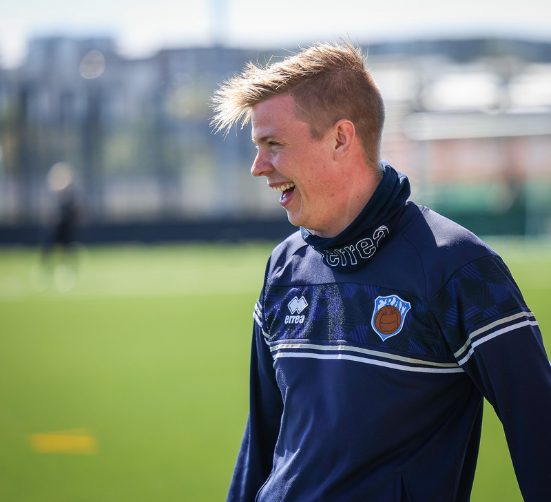 Óskar Smári Haraldsson, þjálfari Fram.