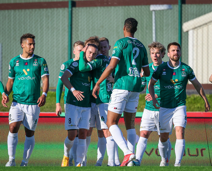 Marki fagnað í gær