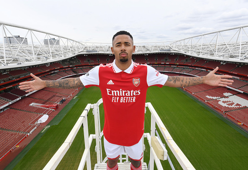 Gabriel Jesus fór frá Manchester City til Arsenal.