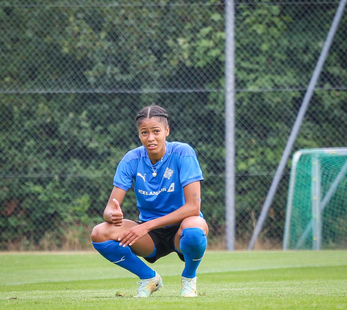 Sveindís Jane er ein af vonarstjörnum liðsins.