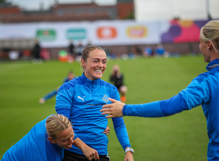 Sif lagði landsliðsskóna á hilluna í síðasta mánuði.