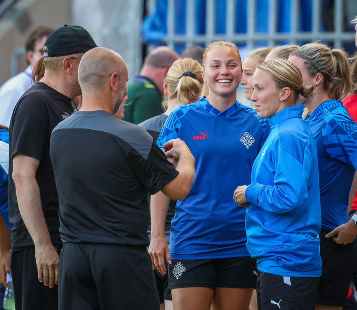 Það var mikið hlegið