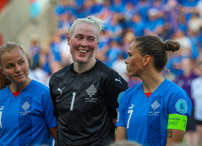 Frá leiknum í gærkvöld.