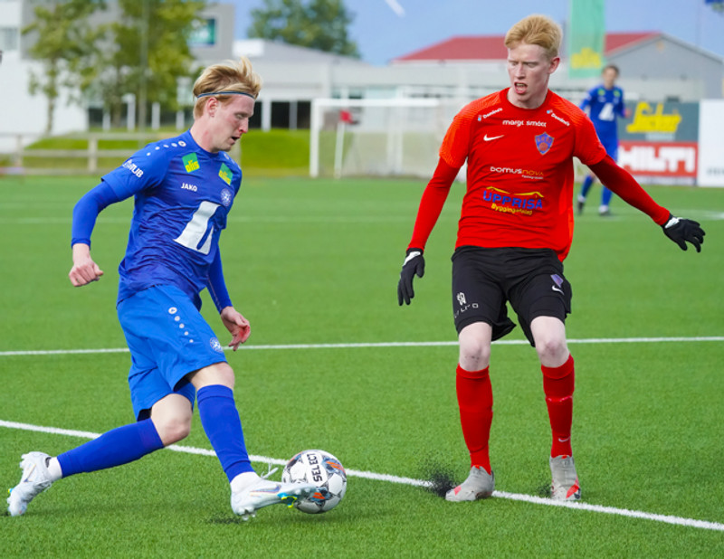 Fyrirliðinn Þröstur Mikael Jónasson.