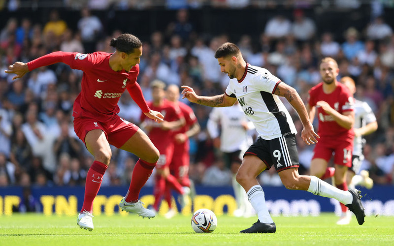 Mitrovic í leik gegn Liverpool.