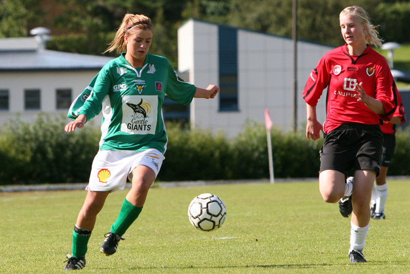 Eva í leik með Völsungi, merkt 2009.