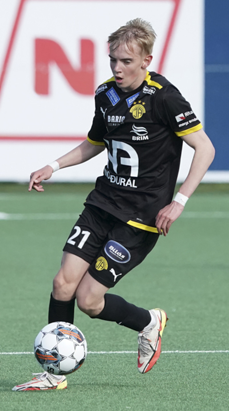 Haukur Andri Haraldsson, fæddur 2005, fær tækifæri í mikilvægum leik gegn Fram.