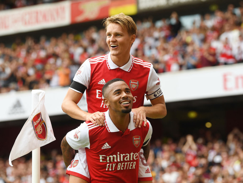 Gabriel Jesus og Martin Odegaard hafa verið sterkir á tímabilinu