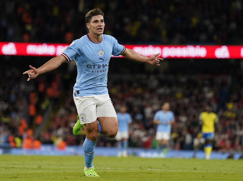 Byrjunarlið Leicester og Man City: Alvarez byrjar - Haaland ekki með