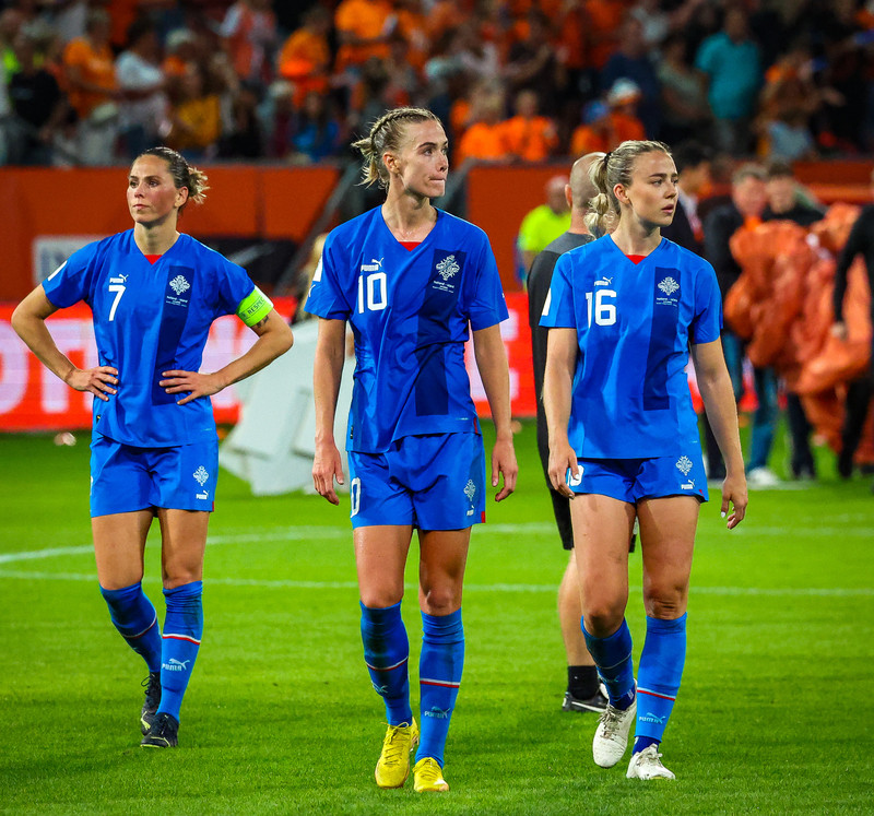 Eftir leikinn við Holland.