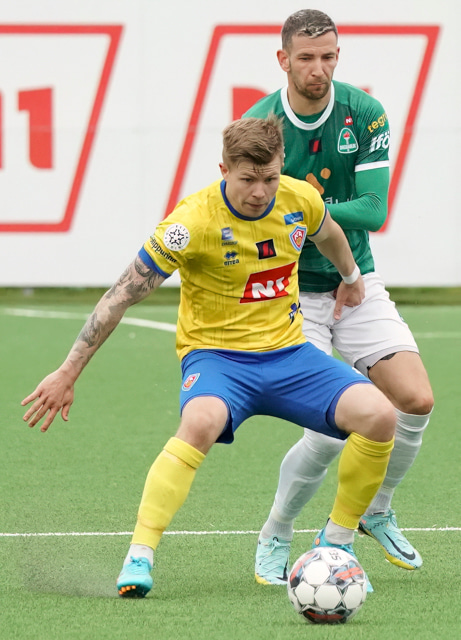 Jakob var í byrjunarliðinu í gær.