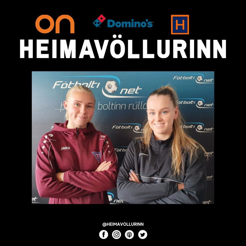 María Dögg Jóhannesdóttir, leikmaður Tindastóls, og Telma Hjaltalín, leikmaður FH, eru á leið upp úr Lengjudeildinni og eru gestir Heimavallarins