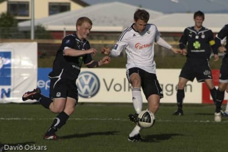Neestrup í bikarleik gegn Keflavík árið 2010.