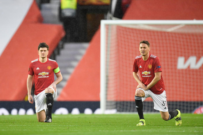 Harry Maguire og Nemanja Matic